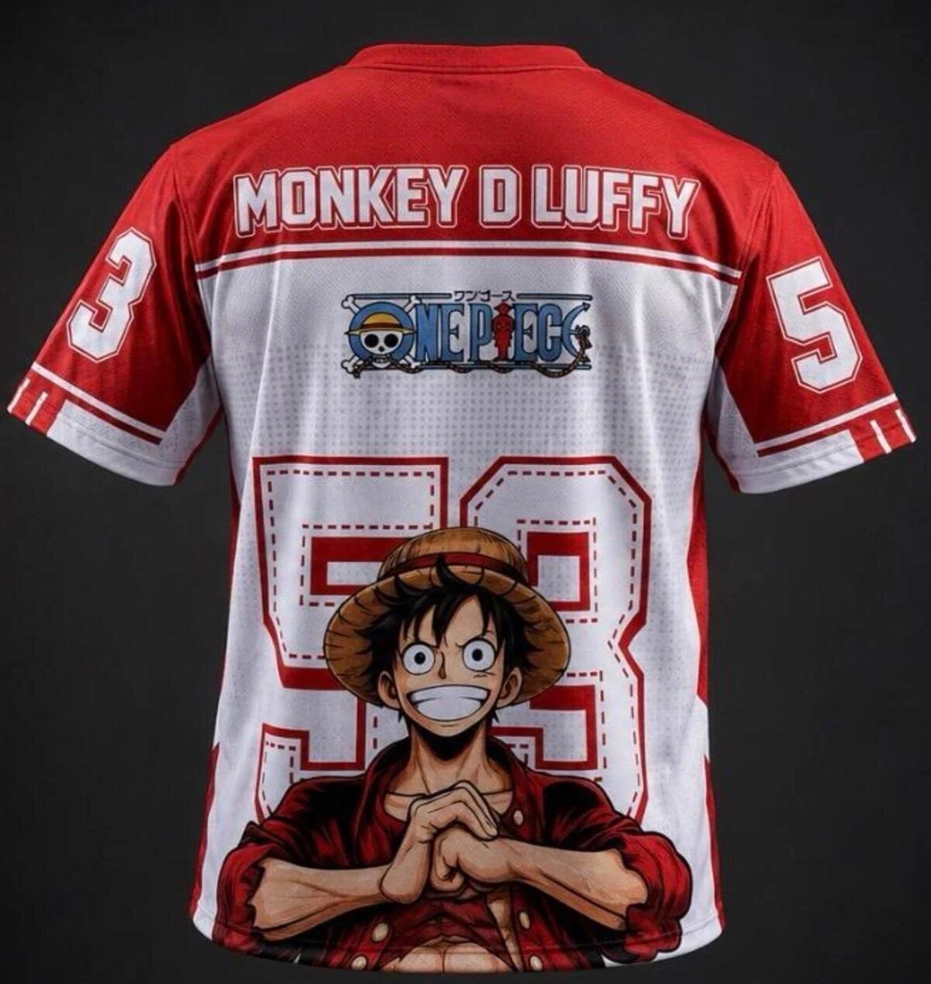 Monkey Luffy Forma T-Shirt-Kırmızı