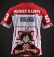 Monkey Luffy Forma T-Shirt-Kırmızı