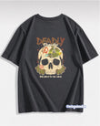 Deadly Paradise Sırt Baskılı Füme T-Shirt