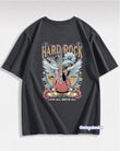 Hard Rock Sırt Baskılı Füme T-Shirt