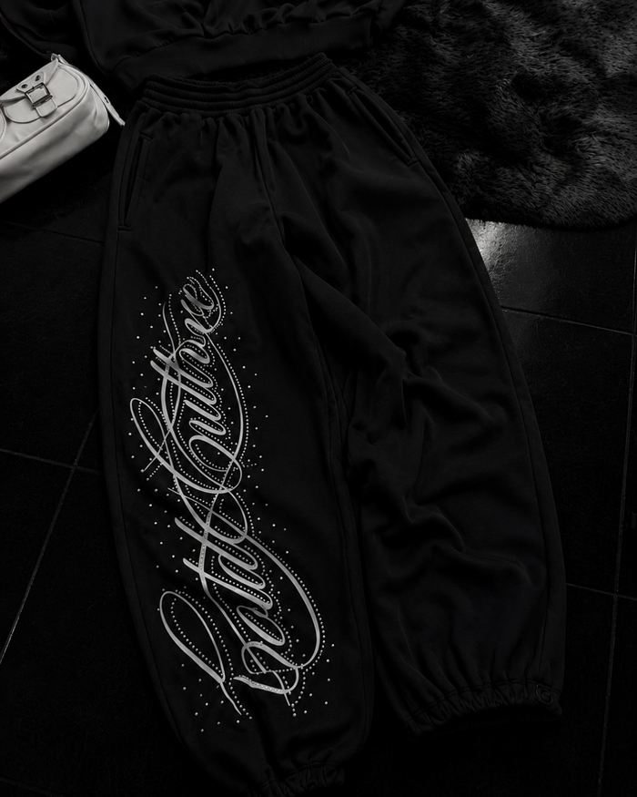 Angel Taşlı Baggy Unisex Eşofman Altı