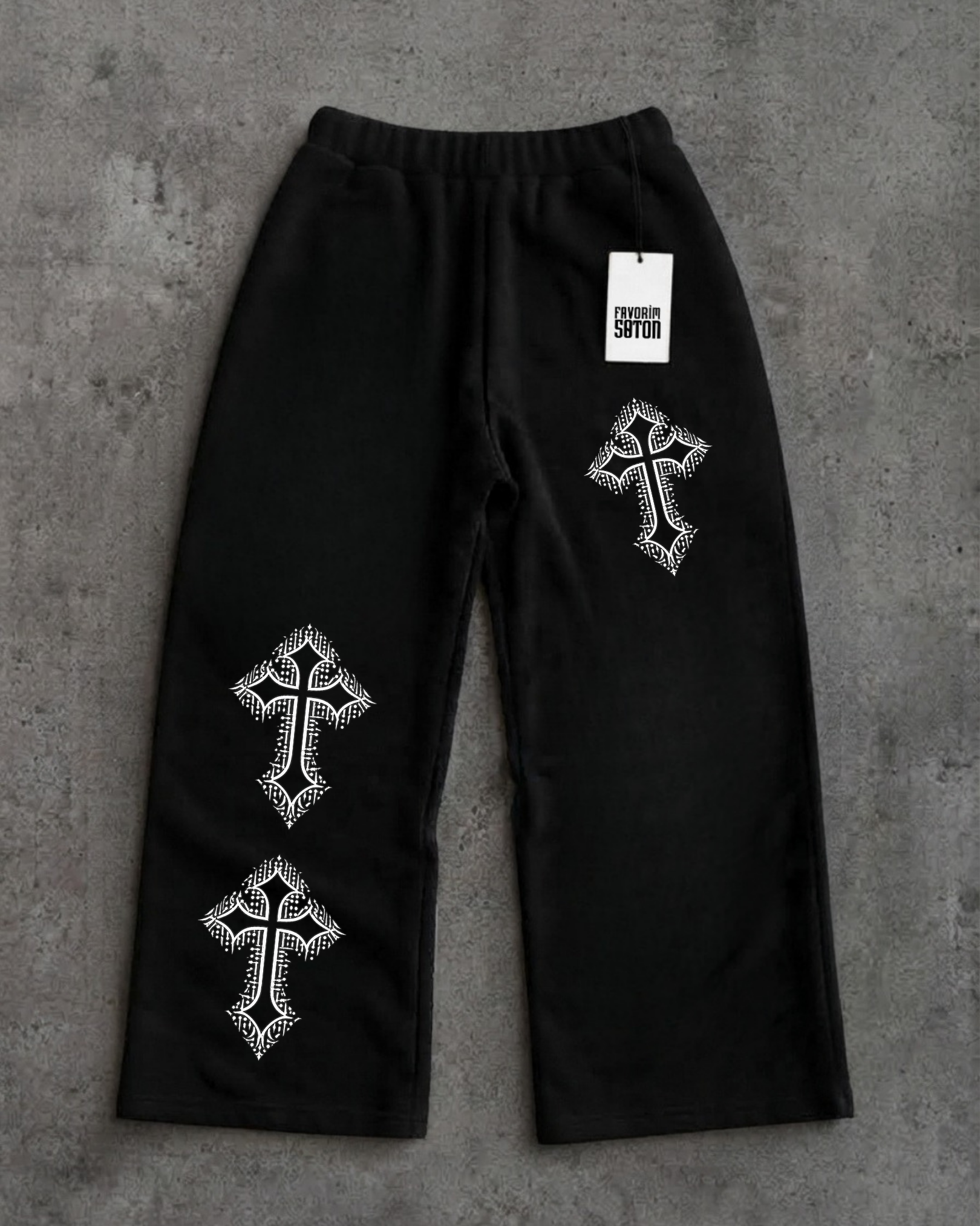 Sokak Tarzı Baskılı Unisex Baggy Eşofman Altları