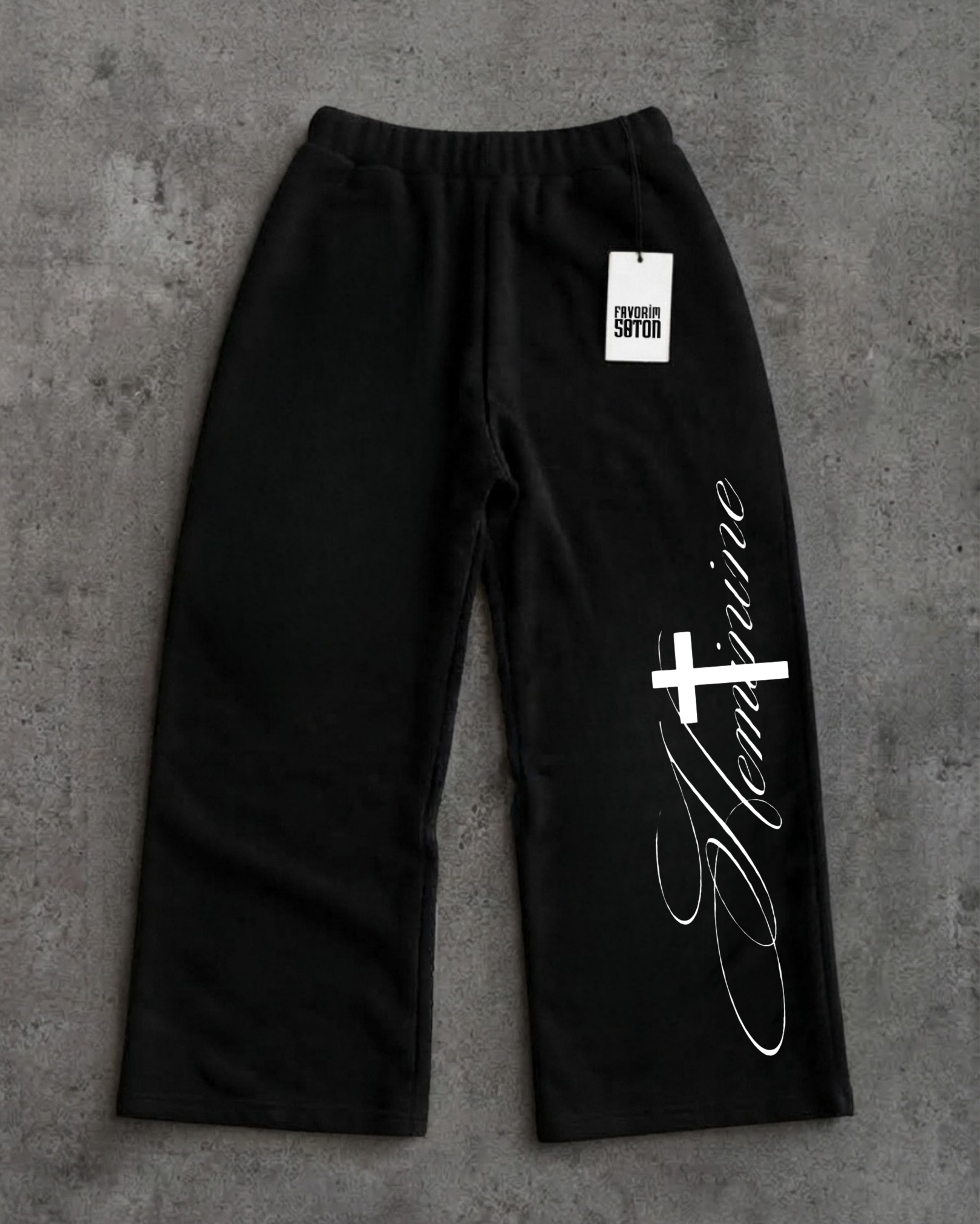 Sokak Tarzı Baskılı Unisex Baggy Eşofman Altları