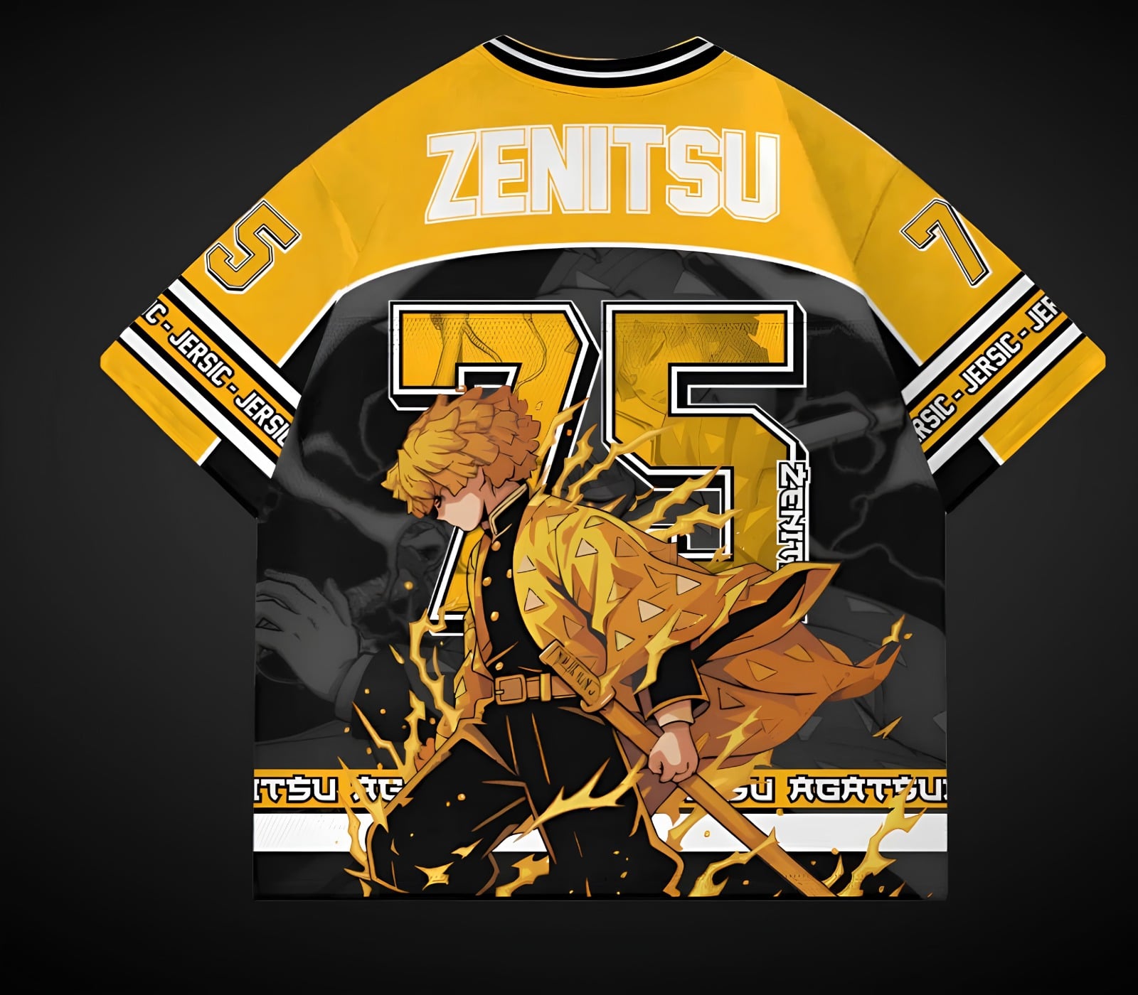 Anime Minga Zenitsu Forma Unisex T-shirt