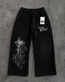 Sokak Tarzı Baskılı Unisex Baggy Eşofman Altları