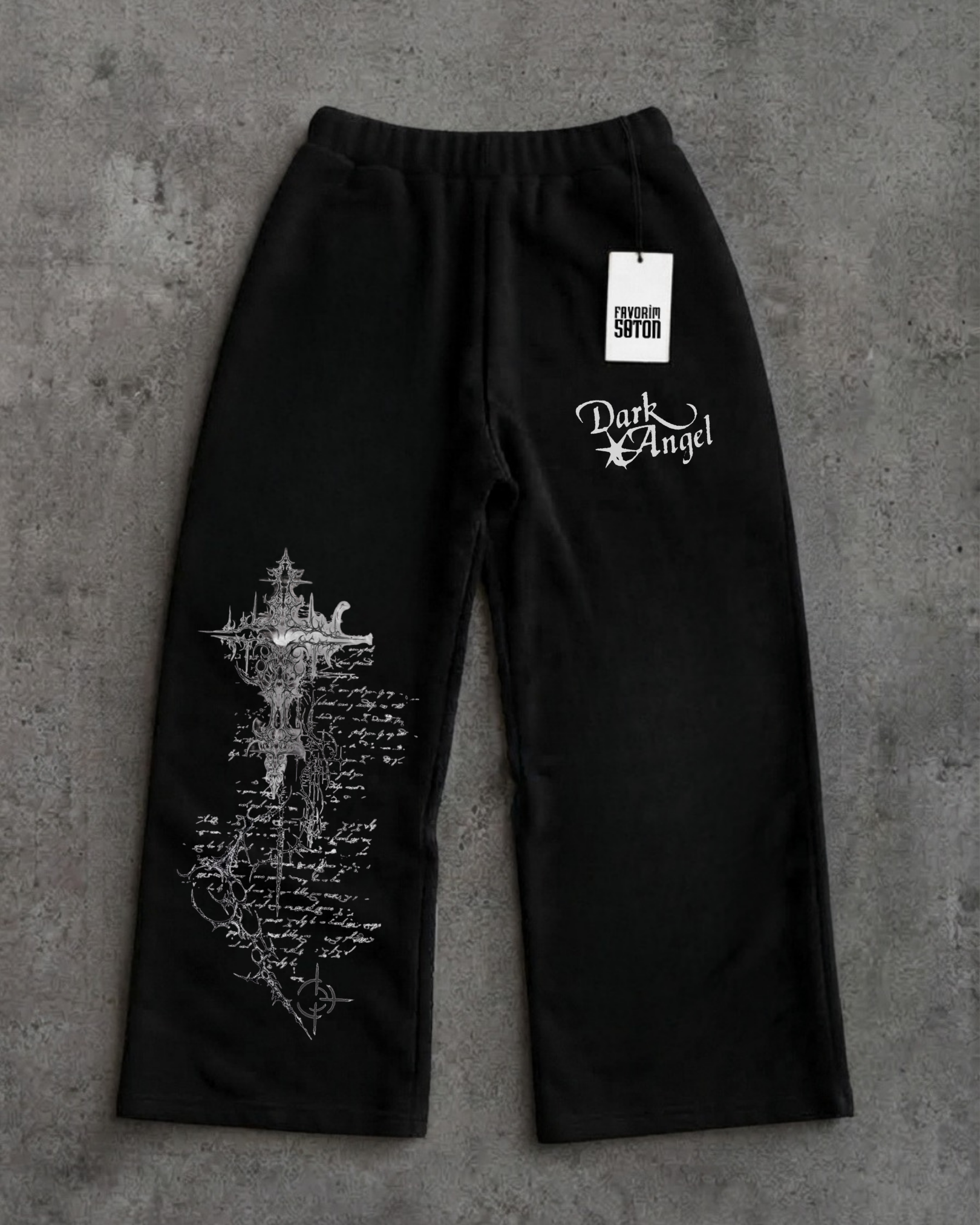 Sokak Tarzı Baskılı Unisex Baggy Eşofman Altları