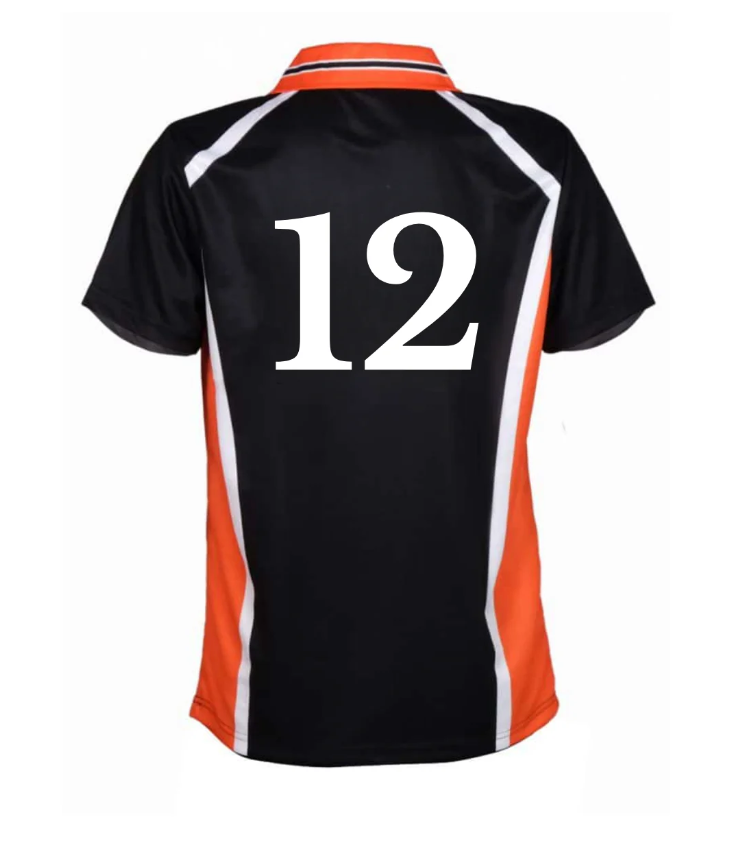 Haikyuu Jersey 12 Numara Detail Unisex Jersey Forma