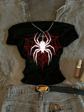 Spider Man Temalı Croptop Bluz