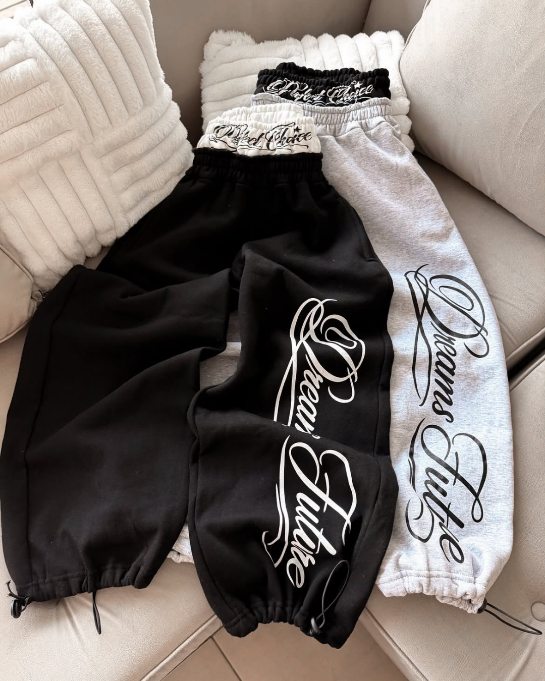 Dream Hustle Baskılı Oversize Eşofman Altı