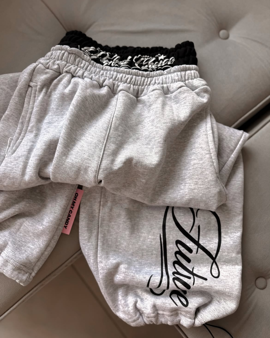 Dream Hustle Baskılı Oversize Eşofman Altı