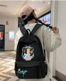 Siyah Cinderella Baskılı Okul,Dershane,Kurs Sırt Çantası