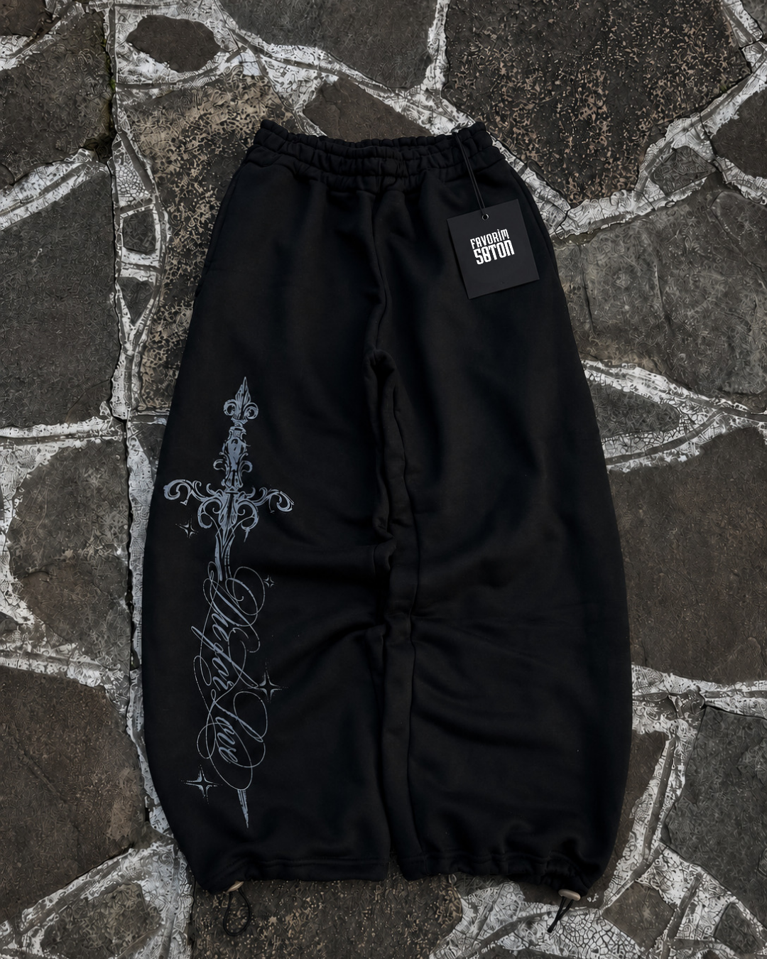 Defeat Gothic Baggy Kalıp Unisex Eşofman Altı