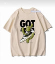 Got Kaktüs Baskılı Bej T-Shirt