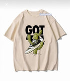 Got Kaktüs Baskılı Bej T-Shirt