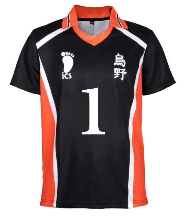 Haikyuu Jersey 1 Numara Detail Unisex Jersey Forma