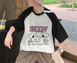 Reglan Kollu Snoonpy The Real Street Style Baskılı T-Shirt