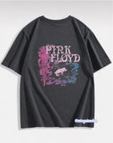 Pınk Floyd Sırt Baskılı Füme T-Shirt
