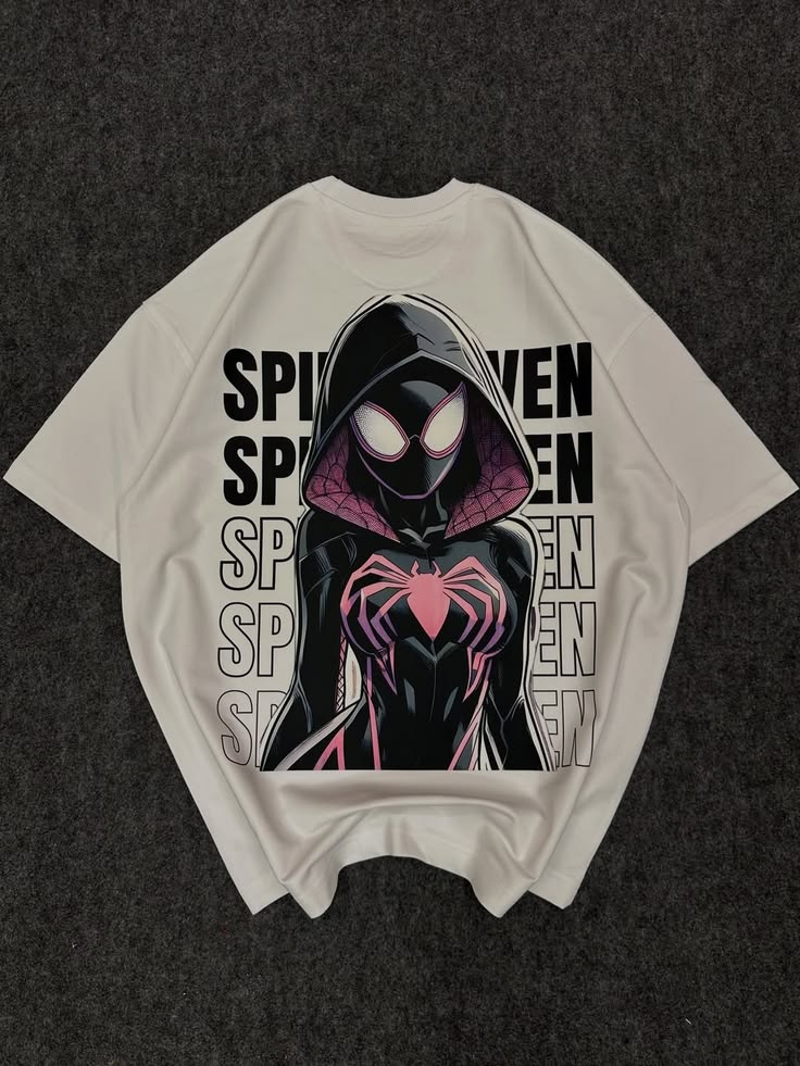 Spider Man Temalı Unisex Oversize T-Shirt