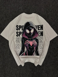 Spider Man Temalı Unisex Oversize T-Shirt