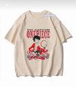 The Captaın One Pıece Baskılı Bej T-Shirt