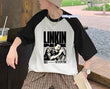 Reglan Kollu Lınkın Park Baskılı T-Shirt