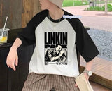 Reglan Kollu Lınkın Park Baskılı T-Shirt