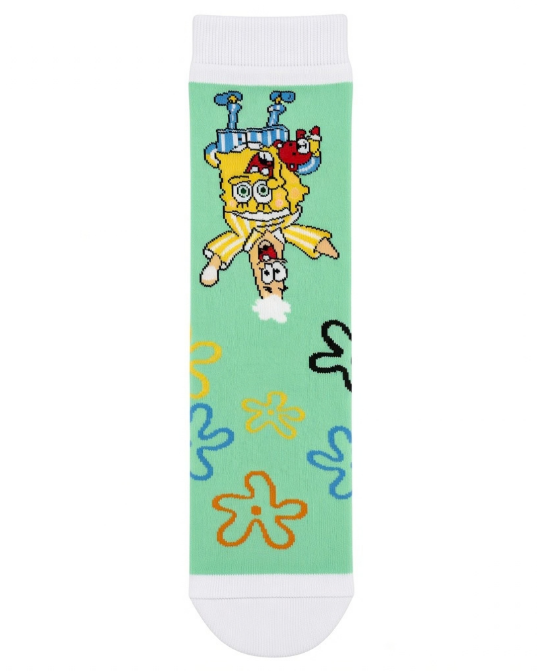 Sponge Bob Tasarımlı Uzun Çorap