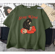 Stay Kind Baskılı Haki T-Shirt