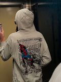 Gir Spiderman Baskılı Kapüşonlu Fermuarlı Sweatshirt