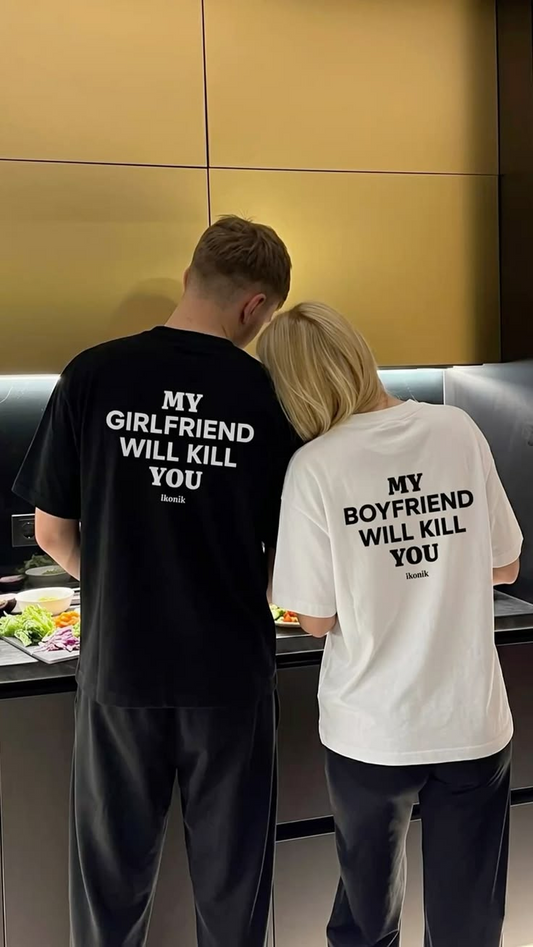 Couple Design Unisex Oversize T-Shirt