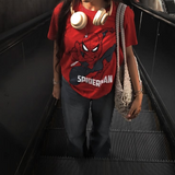 Spider Man Temalı Unisex Oversize T-Shirt