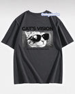 Cat's Vısıon Sırt Baskılı Füme T-Shirt
