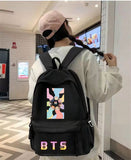 Siyah BTS Baskılı Okul,Dershane,Kurs Sırt Çantası