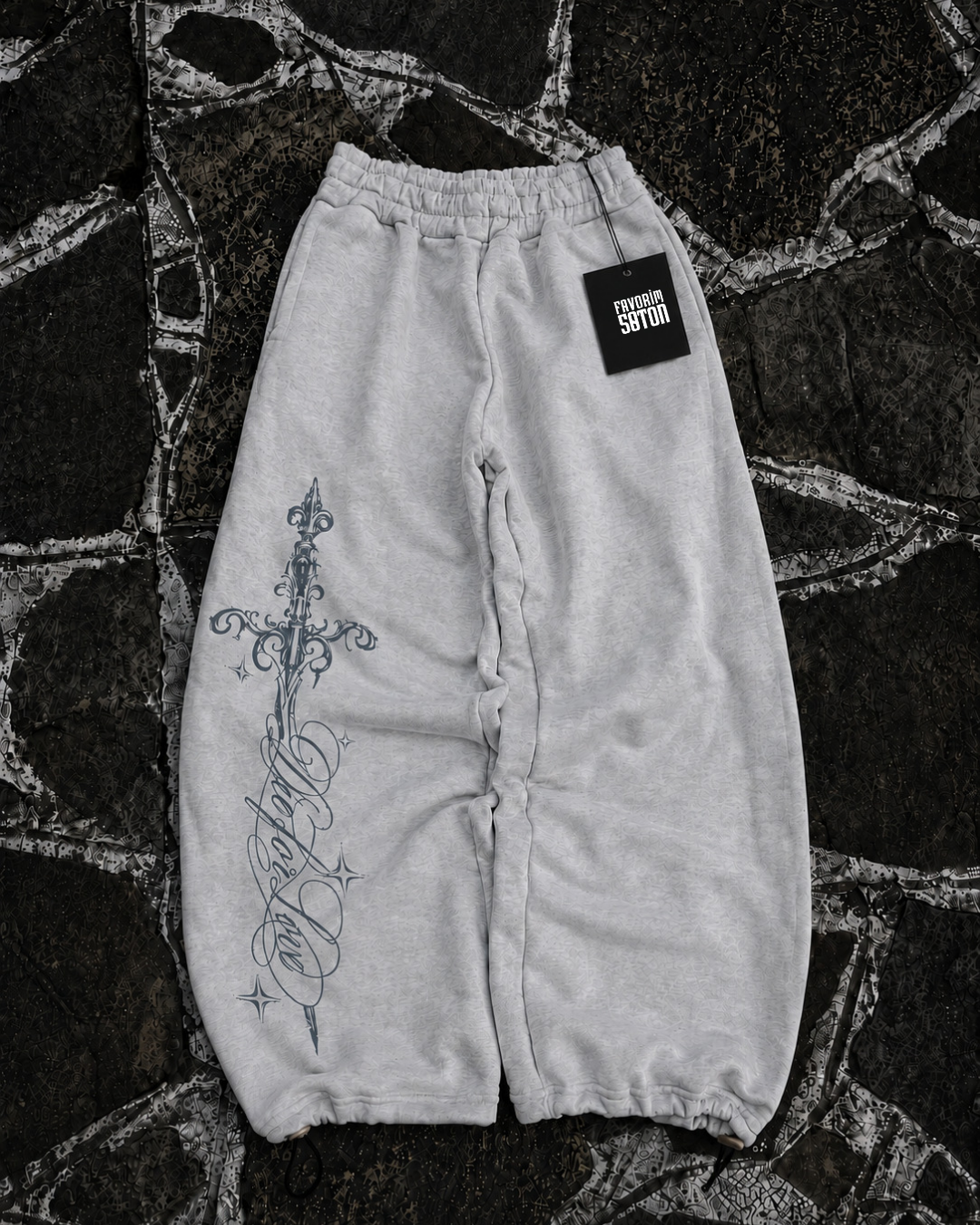 Defeat Gothic Baggy Kalıp Unisex Eşofman Altı