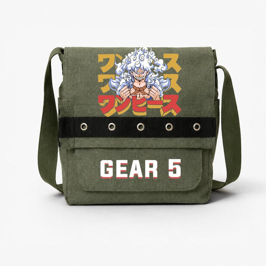 Haki Gear 5 Baskılı Yuvarlak Kuşgözü Postacı Çantası