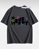 Rebel Heart Sırt Baskılı Füme T-Shirt