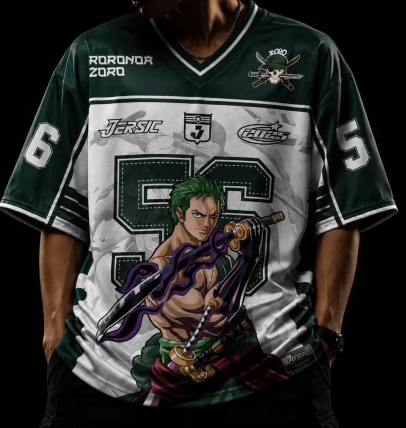 Anime Zoro Yeşil Forma Unisex Tshirt
