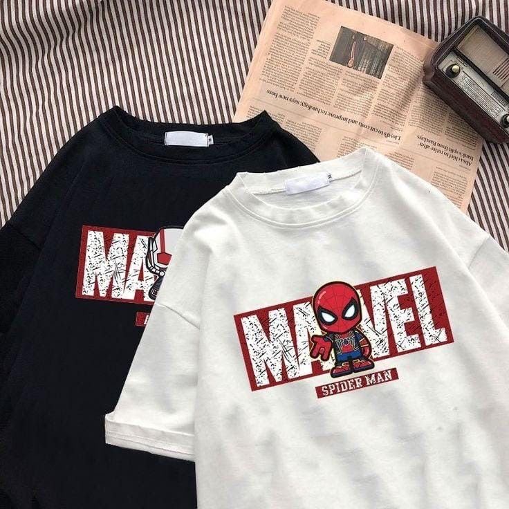 Marvel Baskılı 2'li Sevgili Arkadaş Kombin T-Shirt
