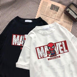 Marvel Baskılı 2'li Sevgili Arkadaş Kombin T-Shirt