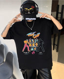 Fight Club Baskılı Siyah Oversize T-Shirt