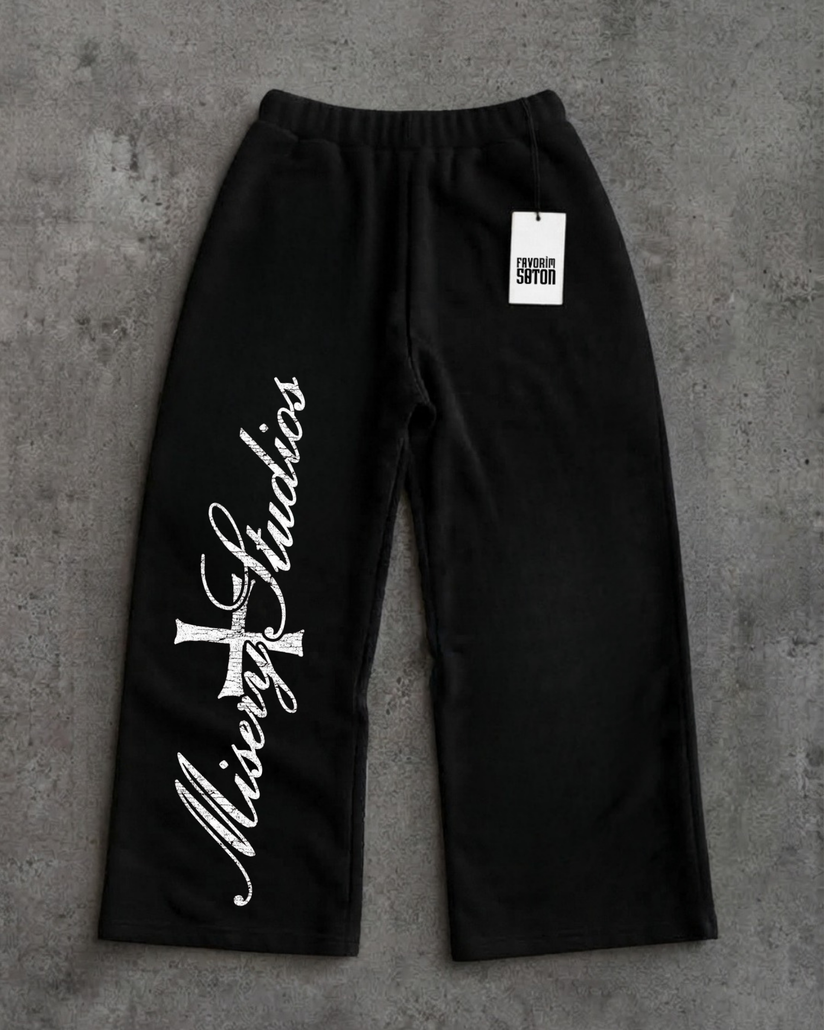 Sokak Tarzı Baskılı Unisex Baggy Eşofman Altları