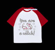 Kırmızı Reglan Kol You Are A Catch Baskılı T-Shirt