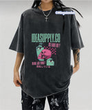 Yıkamalı Kumaş Ideasupply.Co Baskılı Oversize T-Shirt