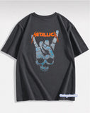 Metallıca Sırt Baskılı Füme T-Shirt