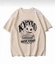 K-Yoto Baskılı Bej T-Shirt
