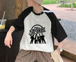 Reglan Kollu The Strokes Baskılı T-Shirt