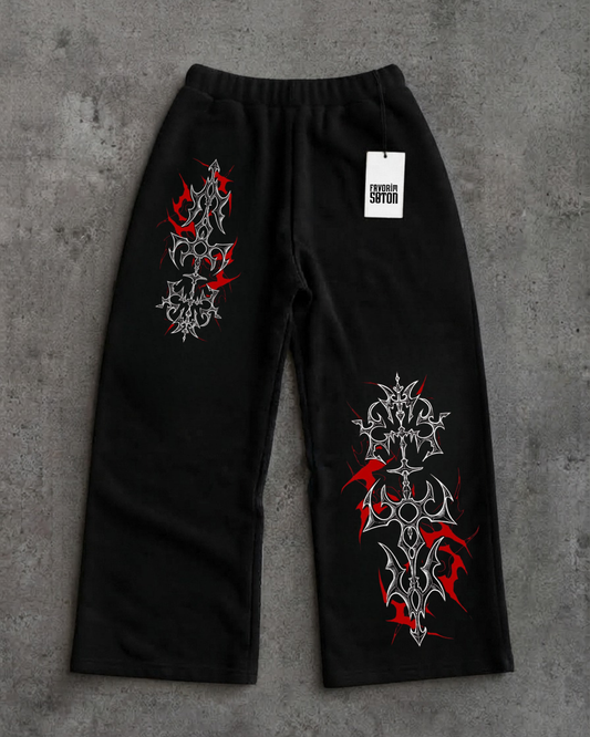 Gothic Design Baggy Unisex Eşofman Altı
