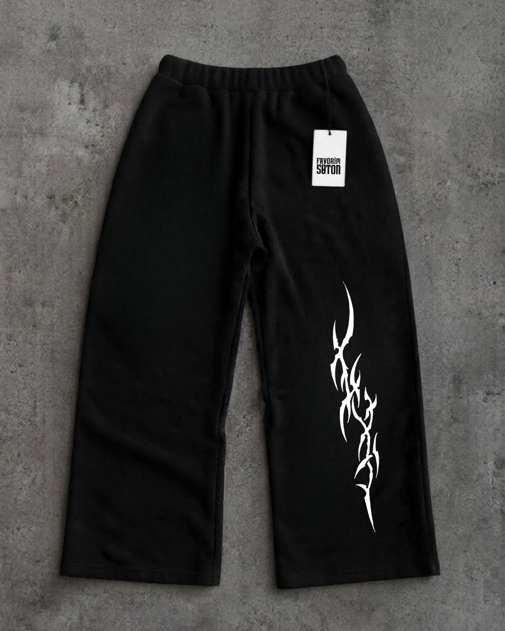 Sokak Tarzı Baskılı Unisex Baggy Eşofman Altları