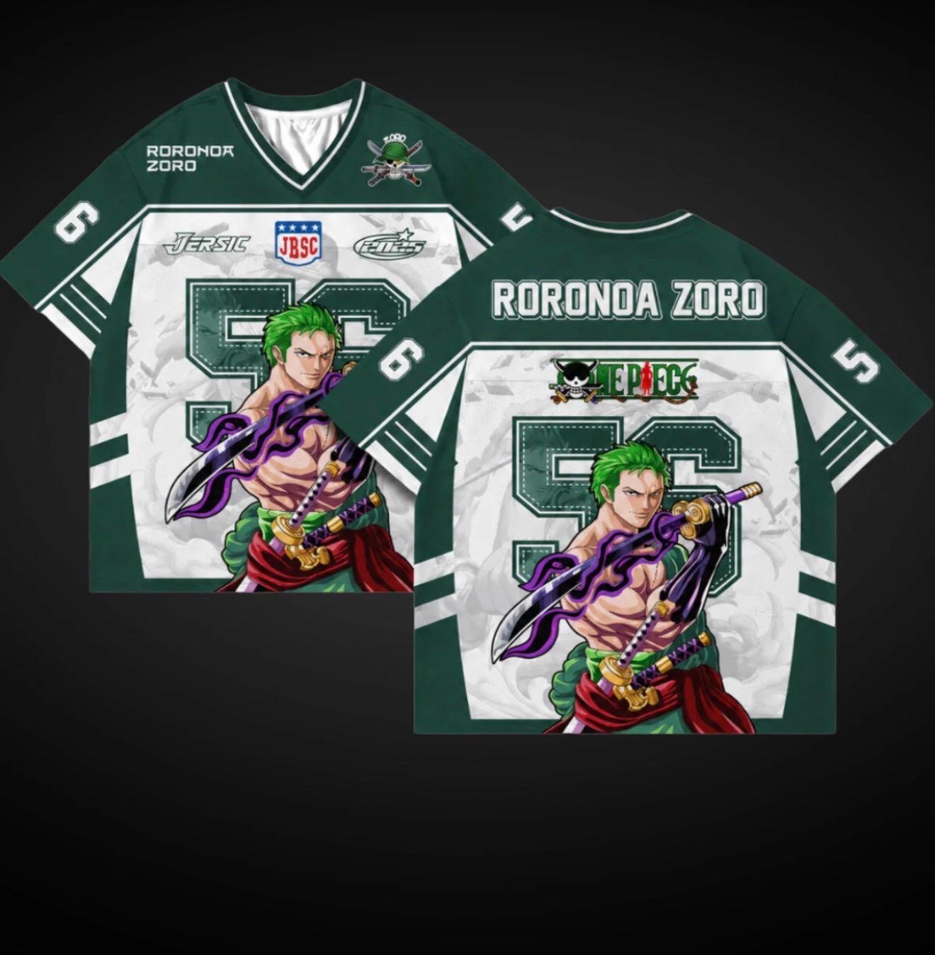 Anime Zoro Yeşil Forma Unisex Tshirt