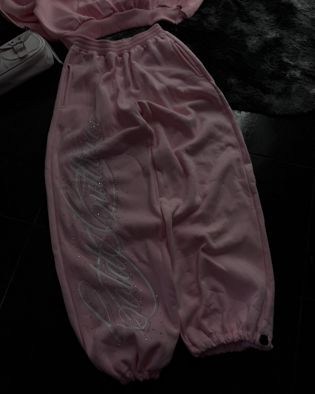Angel Taşlı Baggy Unisex Eşofman Altı